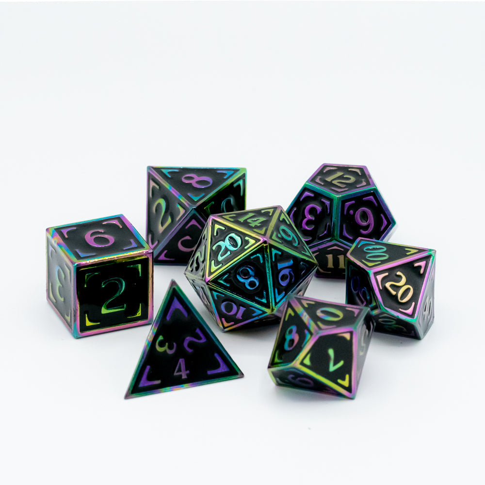 7pc RPG Set - Reticle Zenith Dark Matter – Die Hard Dice