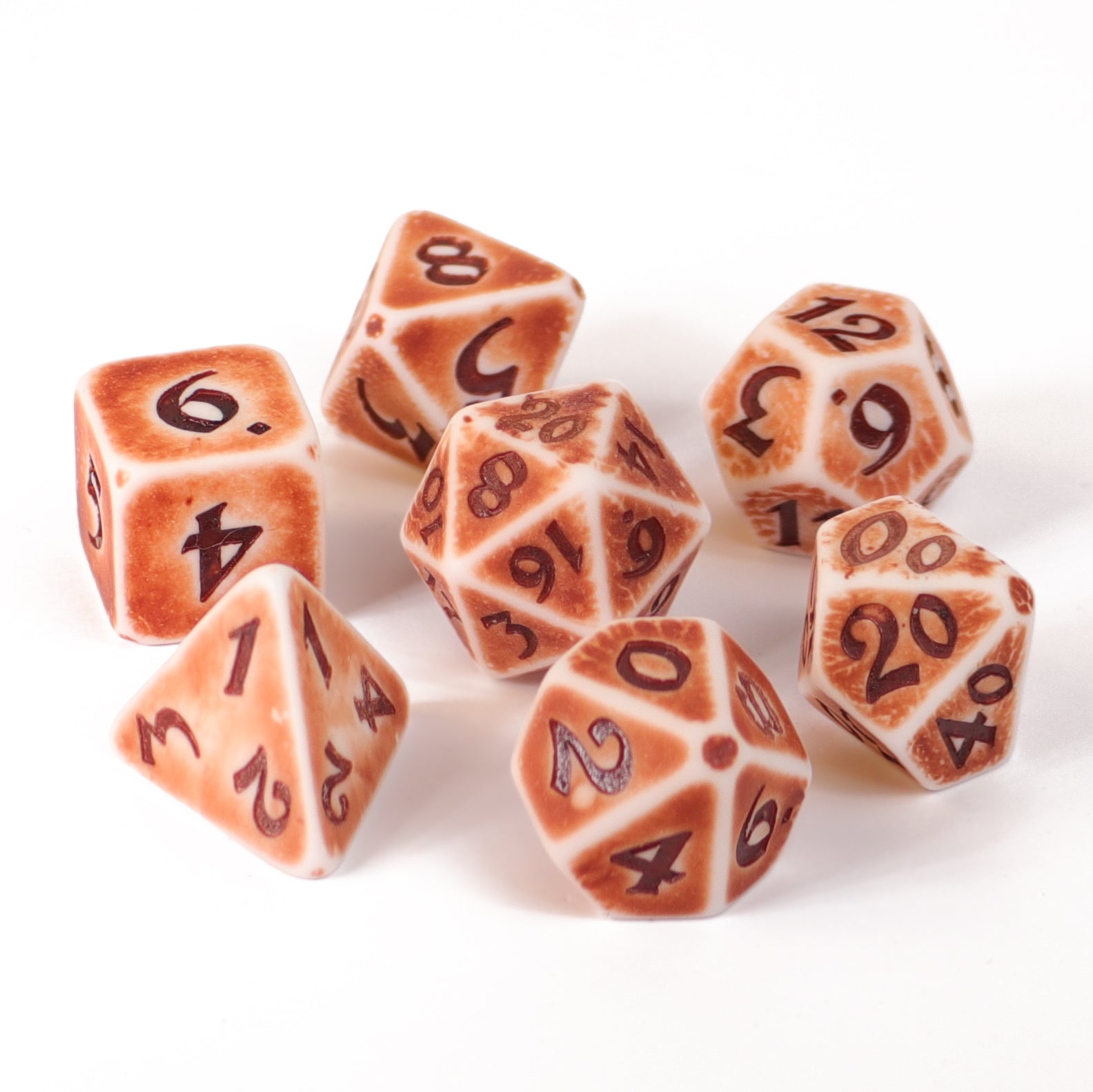 Q Workshop Juego De Dados Vikingos RPG – Set De 7 Dados De Plástico Con Grabados Nórdicos, Ideal Para Juegos De Rol Y Mesa