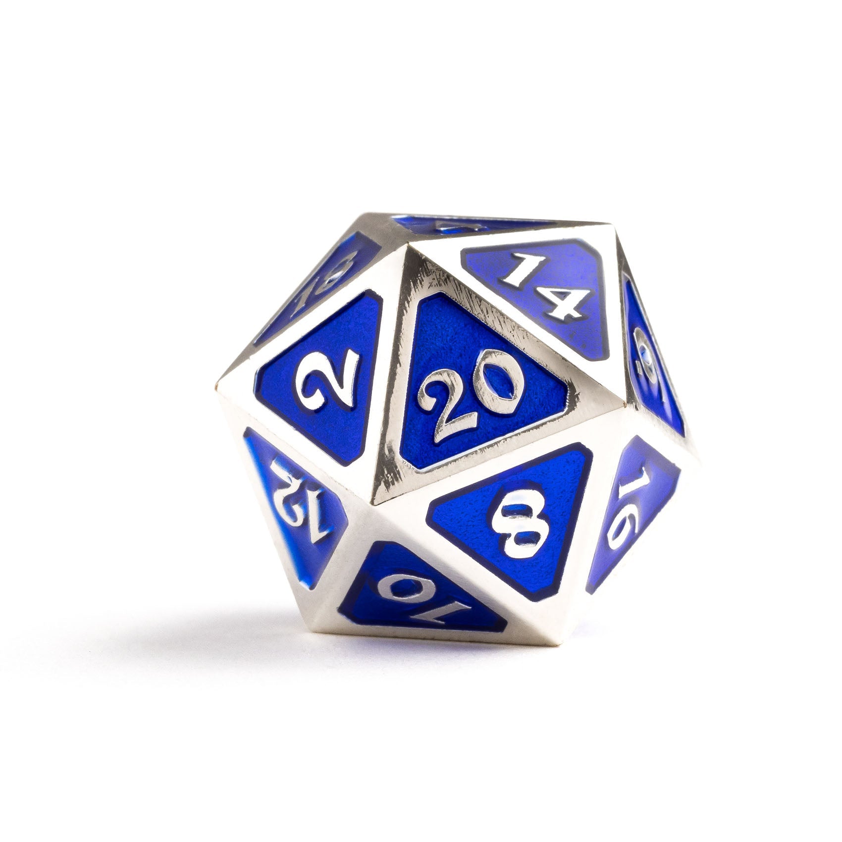 【美品】DICE SHOWDOWN Dire d20 - Mythica Platinum Sapphire – Die Hard Dice