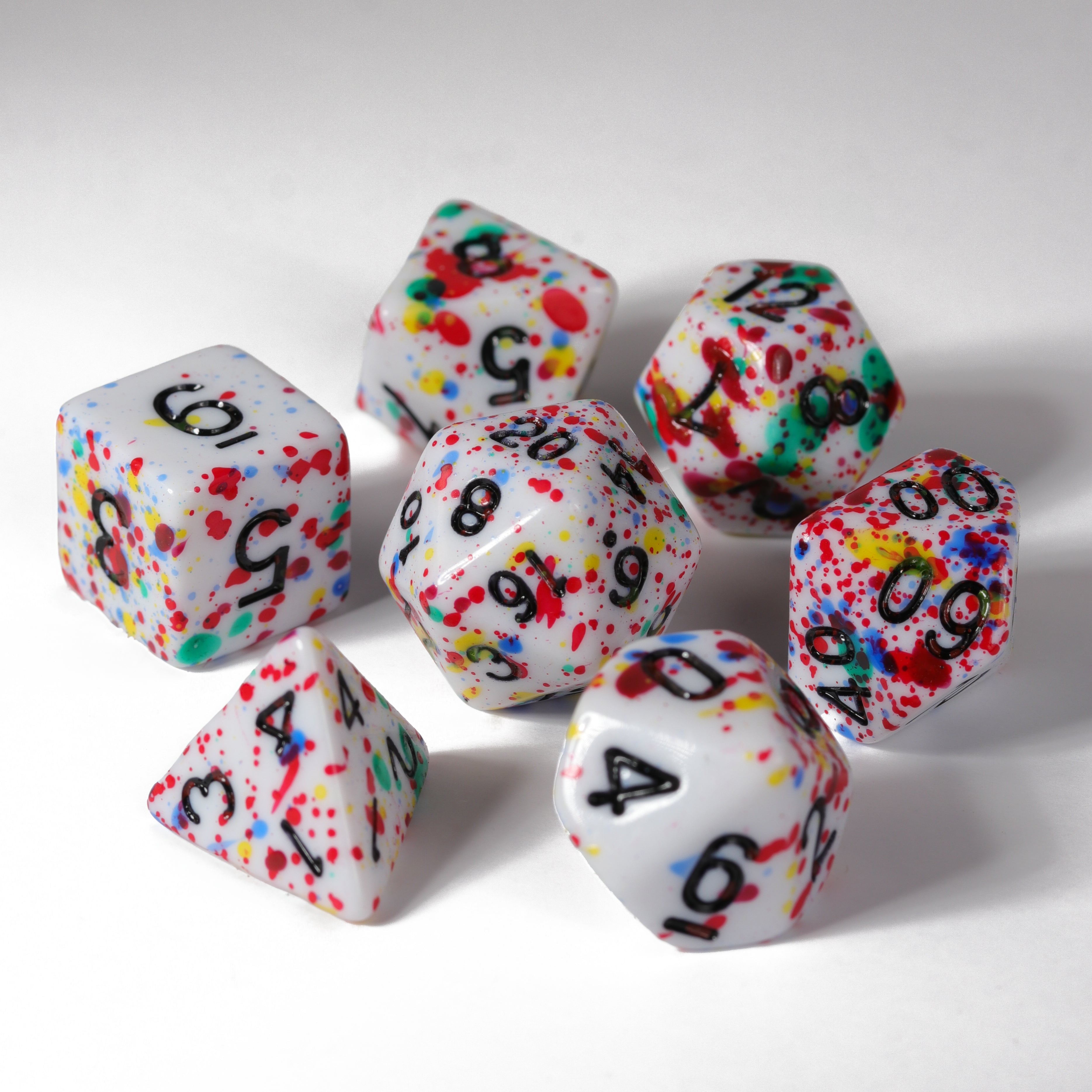 ト*シ様 メタルマジック7個セット カラー多彩　40g 7pc RPG Set - Color Spray - Rainbow – Die Hard Dice