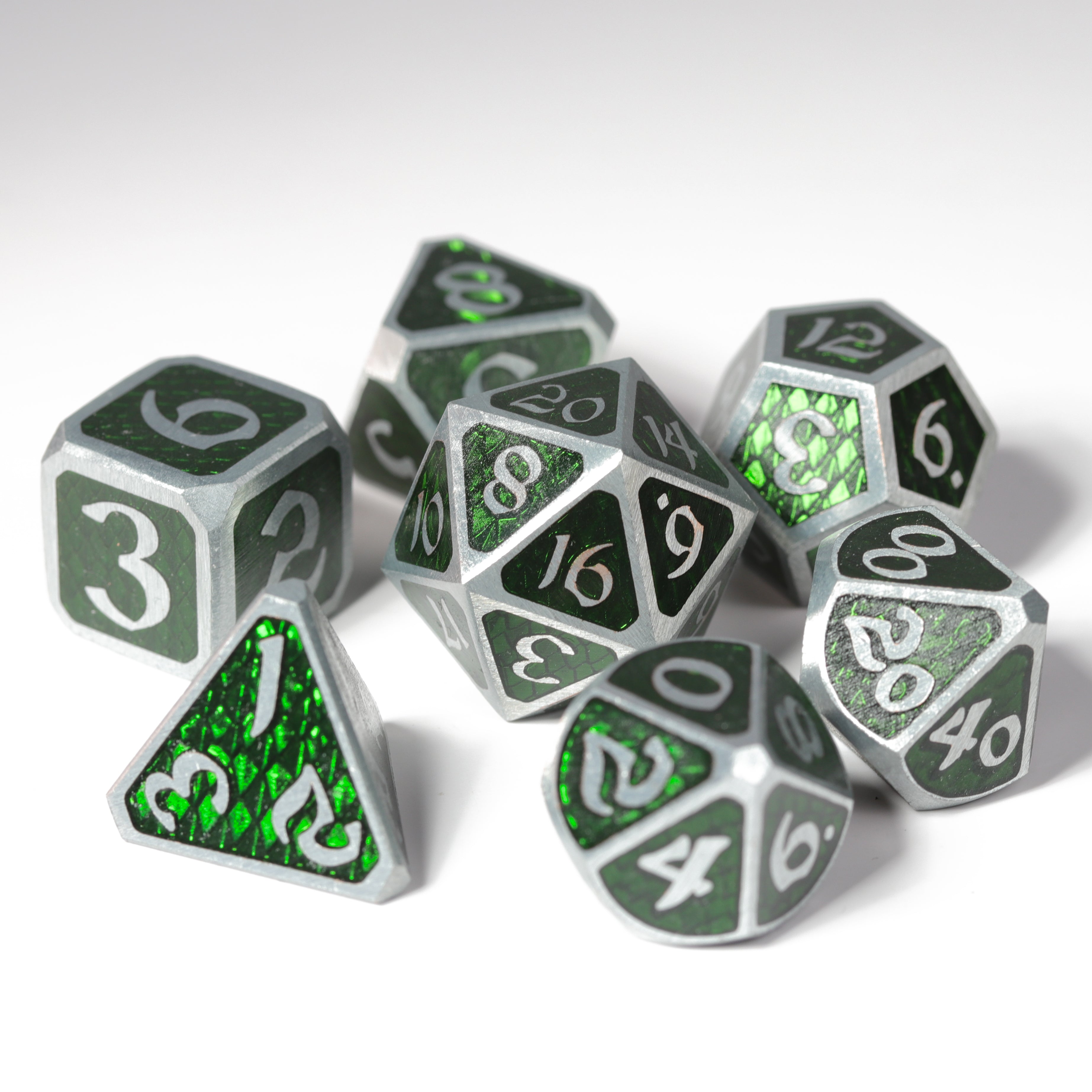 7pc RPG Set - Drakona Ventus Chloros – Die Hard Dice