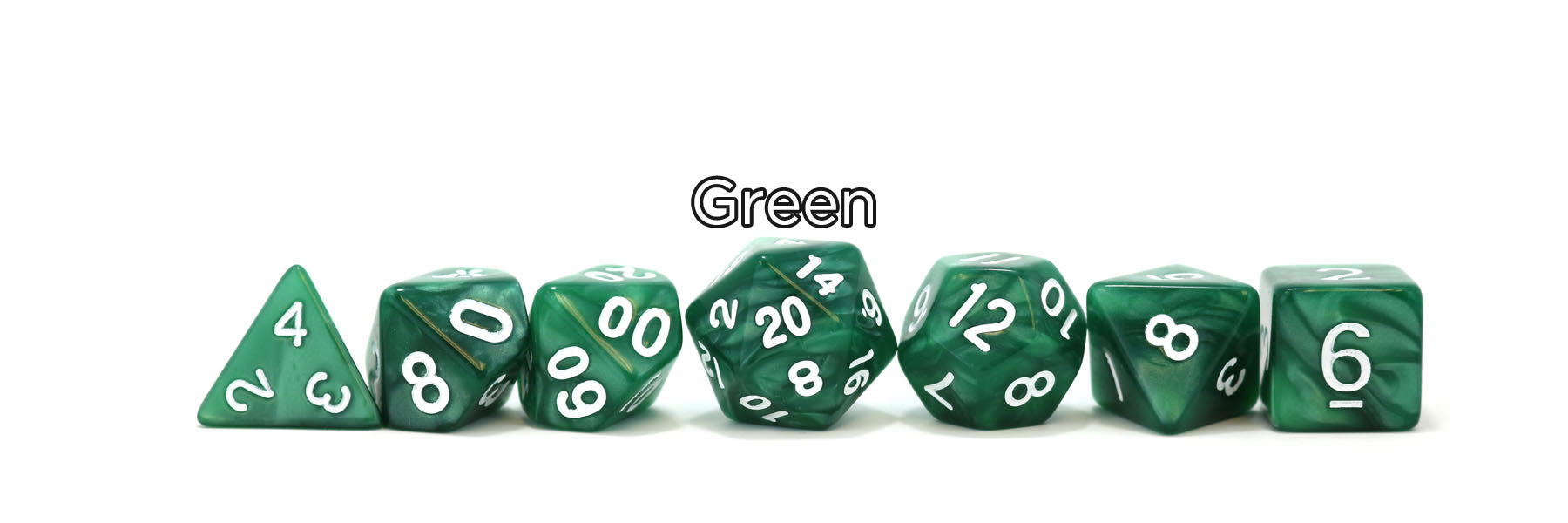 Green Dice and Accessories