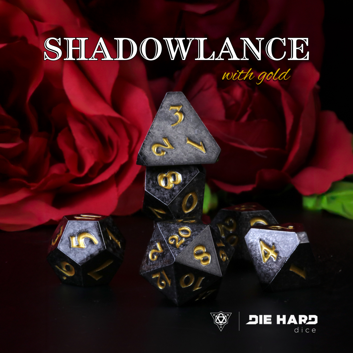 7pc RPG Set - Shadowlance with Gold