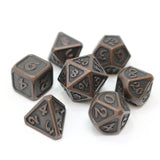 7 Piece RPG Set - Mythica Dark Copper by Die Hard Dice