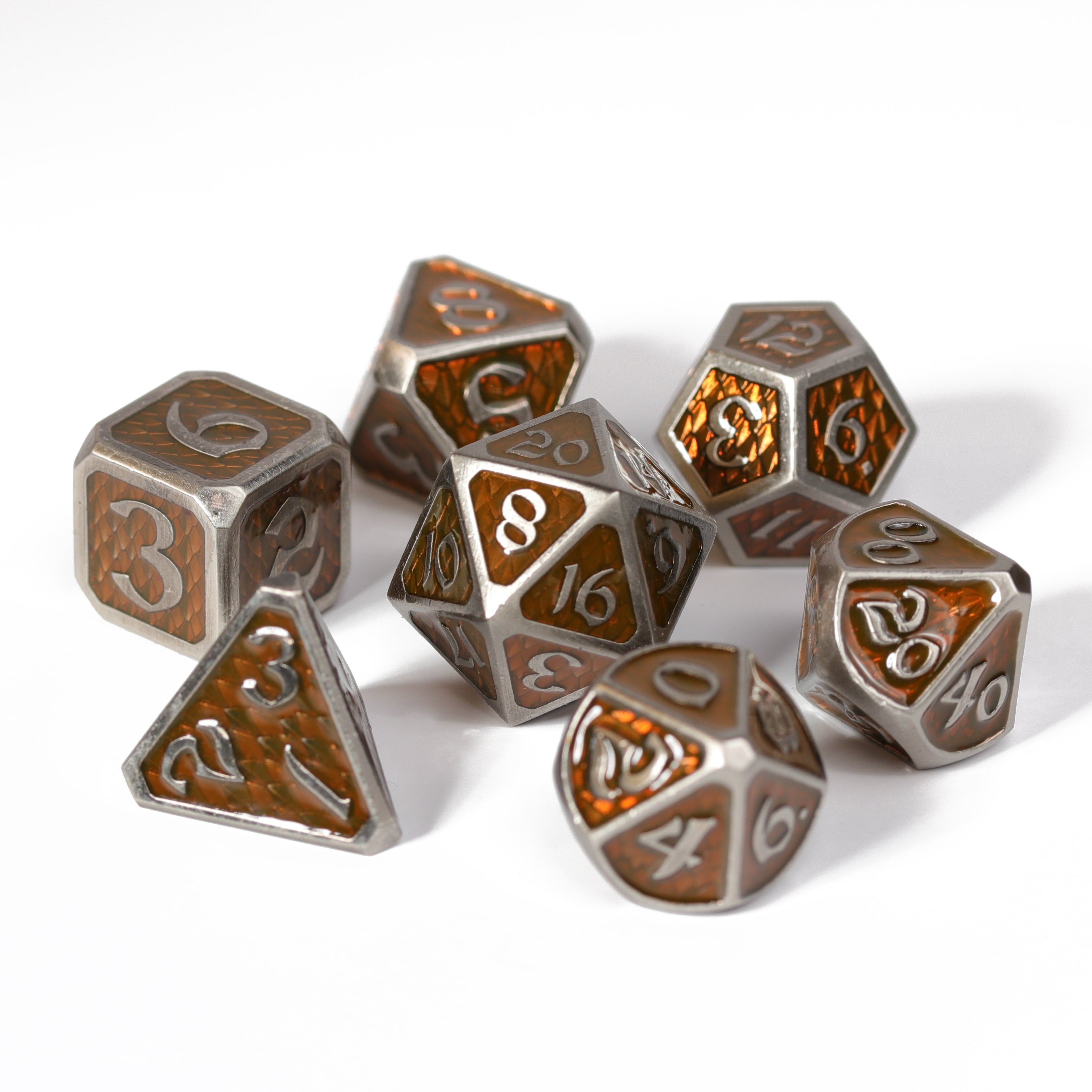 7pc RPG Set - Drakona Gemtooth - Diaphan – Die Hard Dice