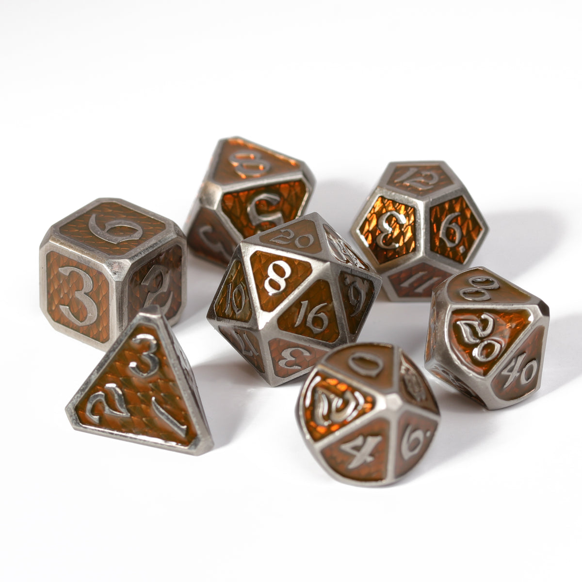 7pc RPG Set - Drakona Gemtooth - Diaphan
