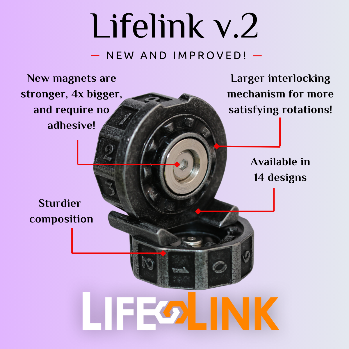 Lifelink LifeLink Counter - Battleworn Gold – Die Hard Dice