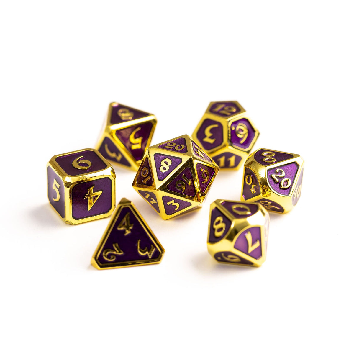 7pc RPG Set - Mythica Gold Amethyst