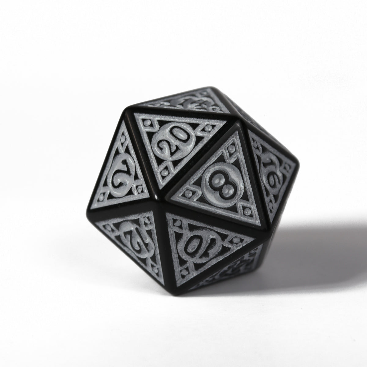 7pc RPG Set - Magic Flame - Silver