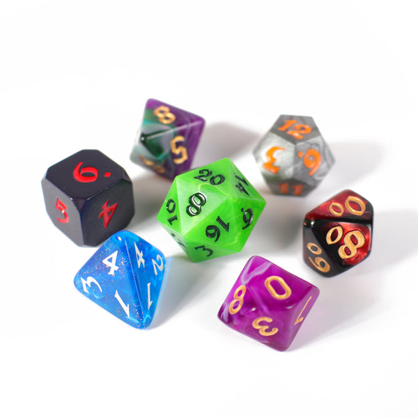 Assorted 7pc RPG Set - Misfits Mystery Dice
