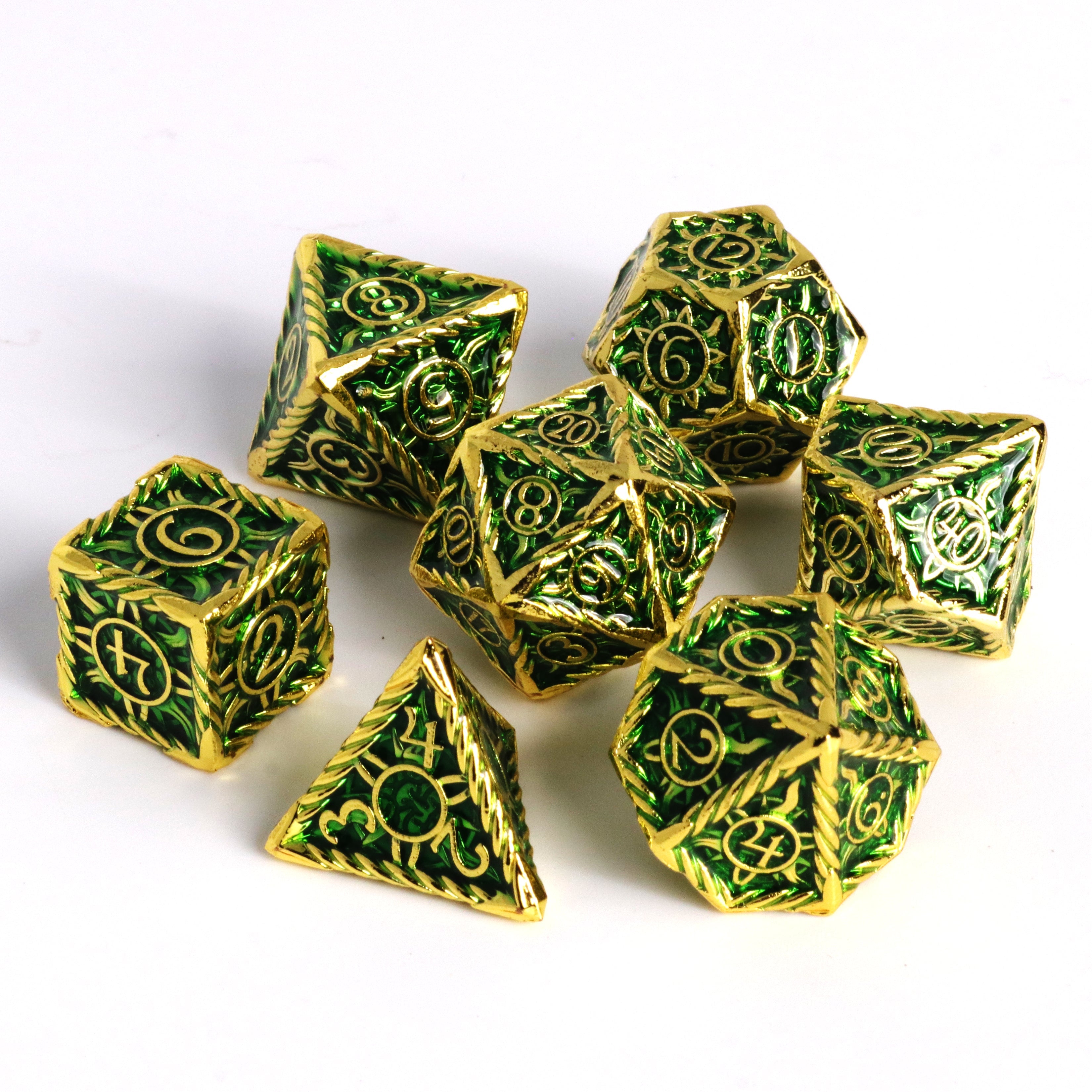 DICE3110様 Adventure Begins - Sunwave Gold w/ Green – Die Hard Dice