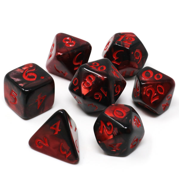 7pc RPG Set - Elessia Kybr - Inquisitor with Red