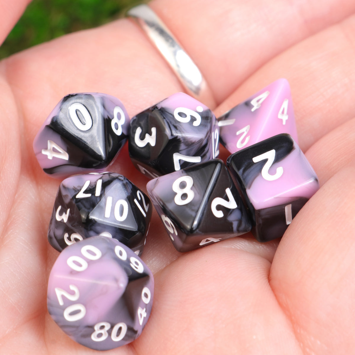 Critlings 7pc Mini RPG Set - Shadow Petal