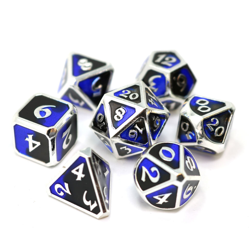 7 Piece RPG Set - Mythica Dark Arts Riptide by Die Hard Dice
