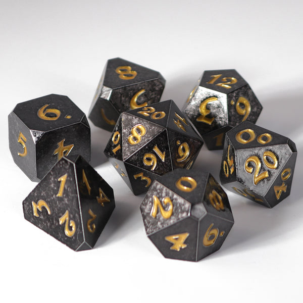 7pc RPG Set - Shadowlance with Gold