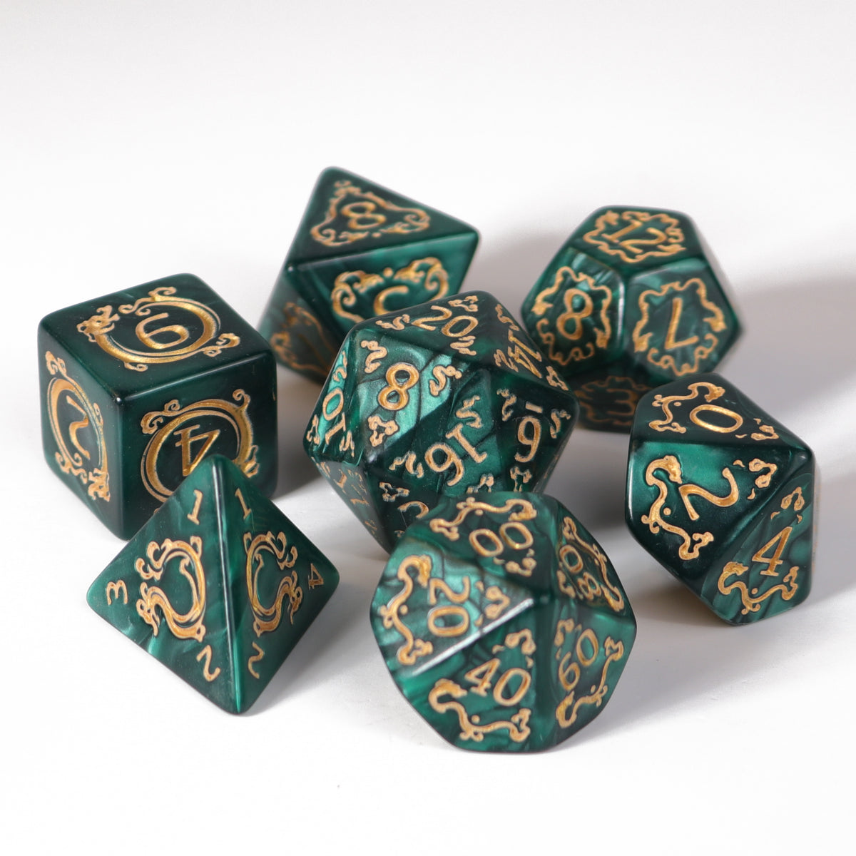 7pc RPG Set - The Green Dragon