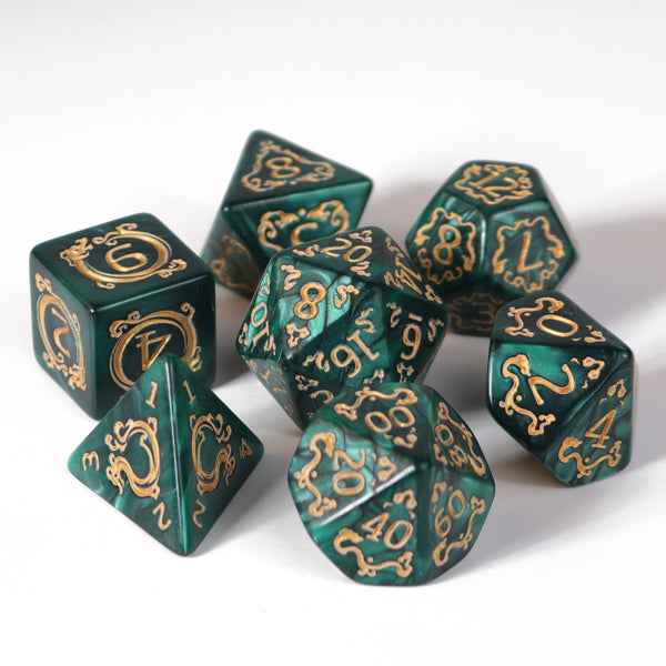 7pc RPG Set - The Green Dragon