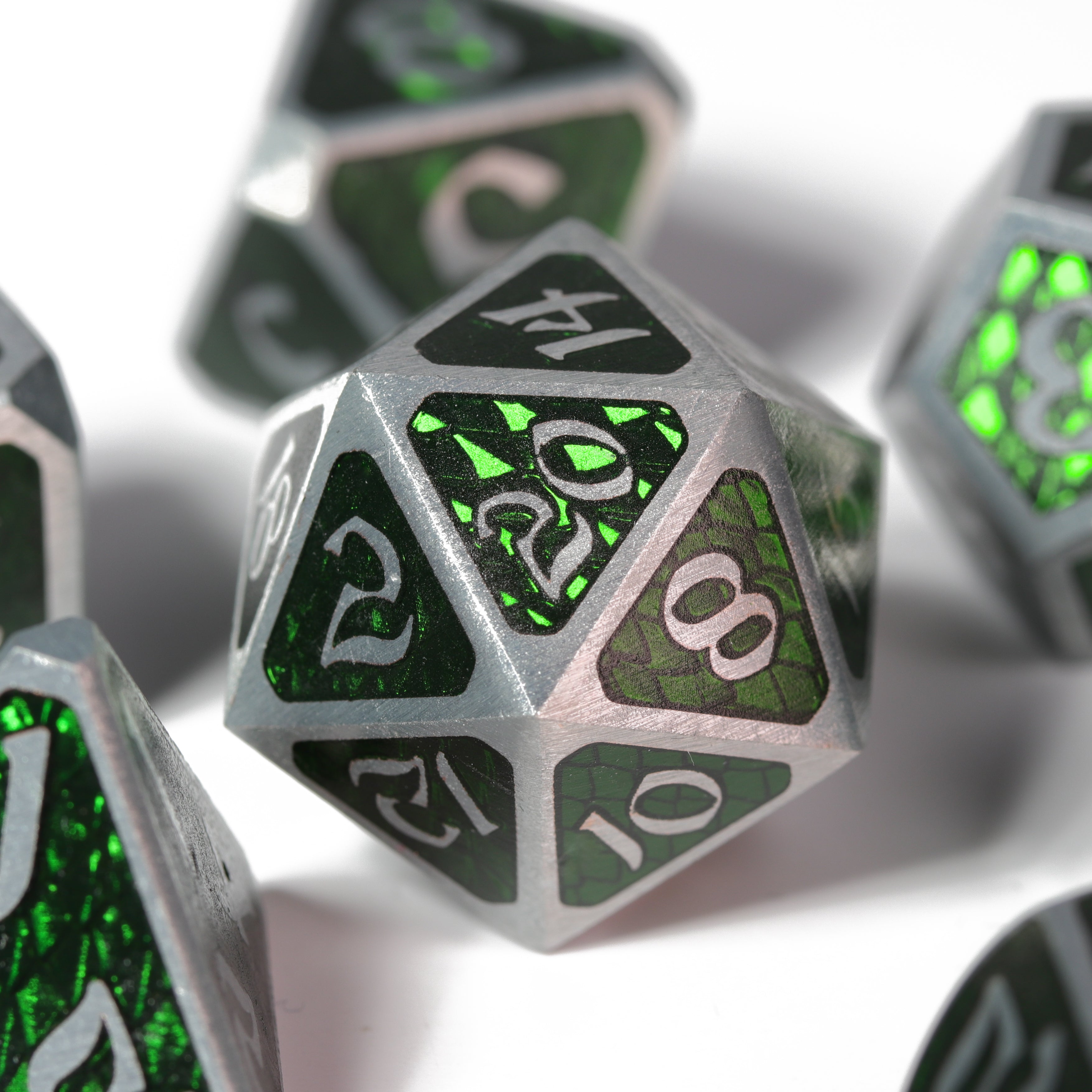 7pc RPG Set - Drakona Ventus Chloros – Die Hard Dice