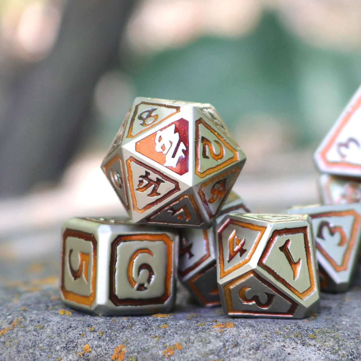 7pc RPG Set - Sylvan Sanctuary - Wolf - Warrior