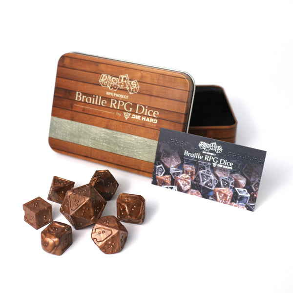 7pc RPG Set - DOTS Braille Acrylic