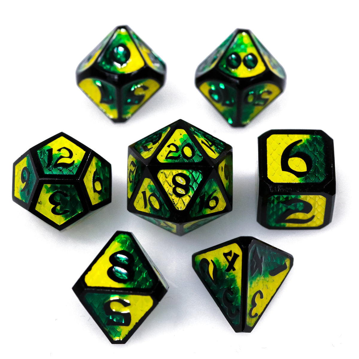 7pc RPG Set - Drakona Embers Bacu