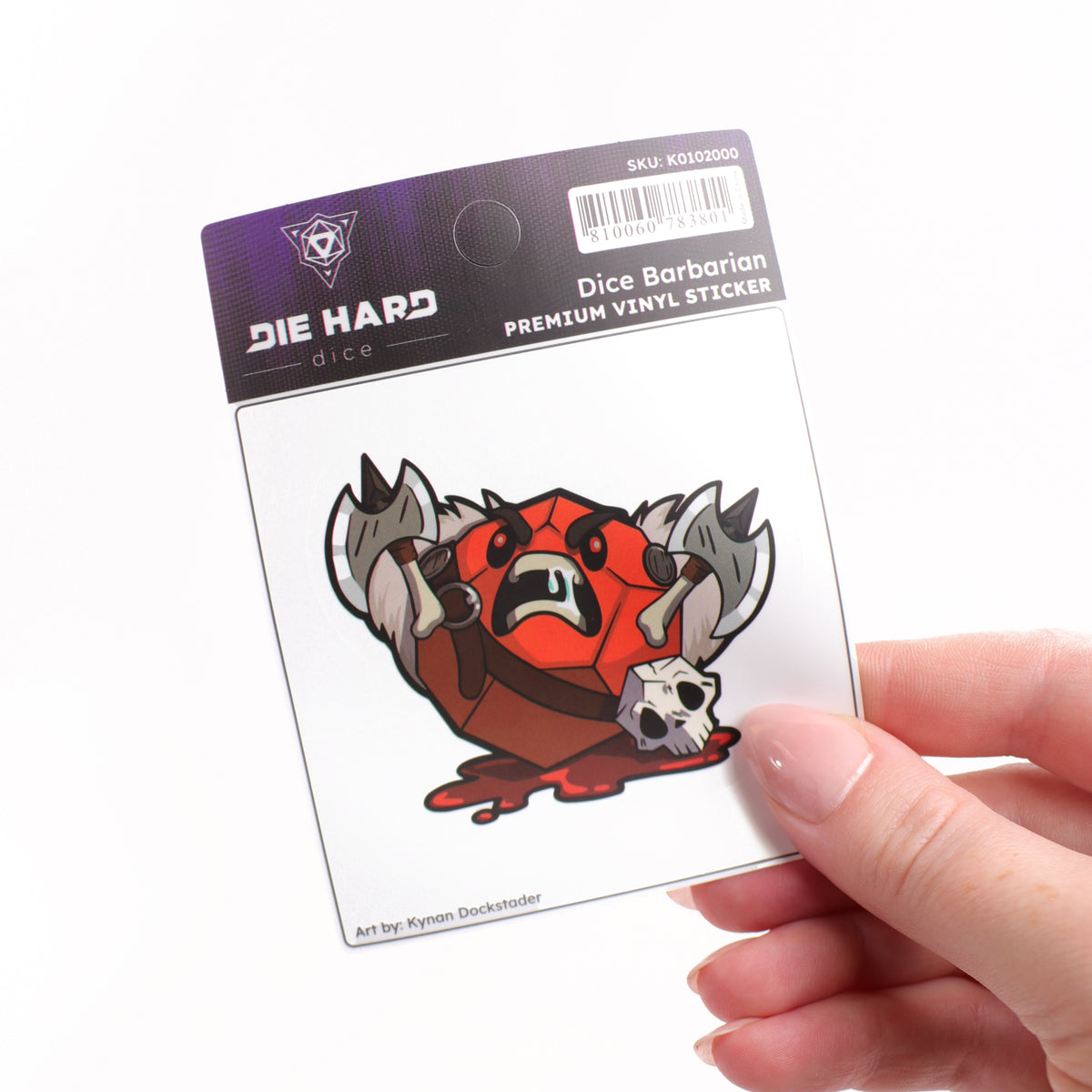 Sticker - Dice Barbarian