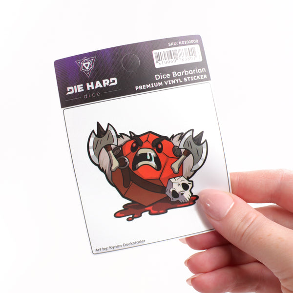 Sticker - Dice Barbarian