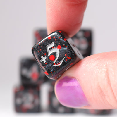 MtG Spindown Counters - Bloody Positive Power Pack - Black