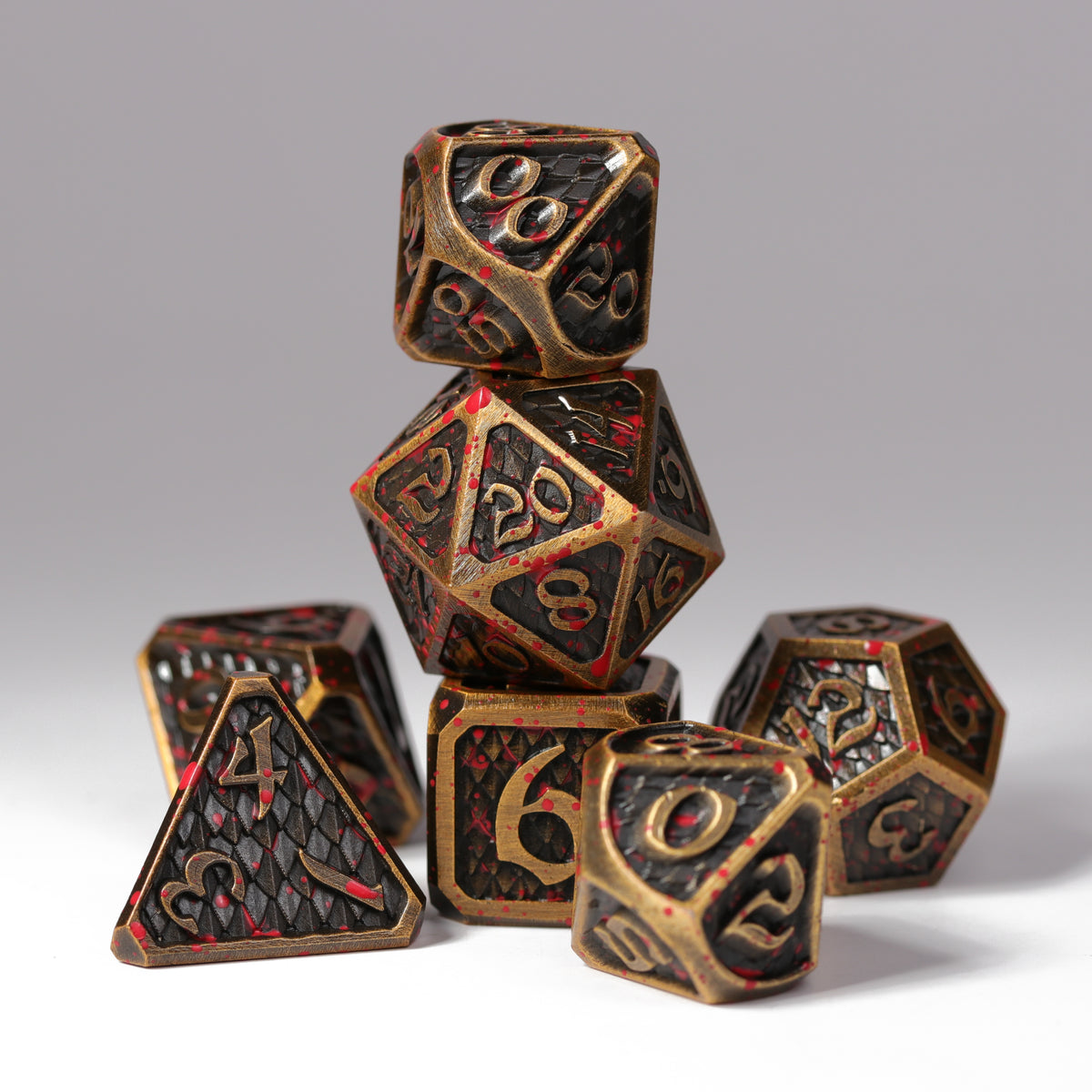 7pc RPG Set - Bloodscale Electrum