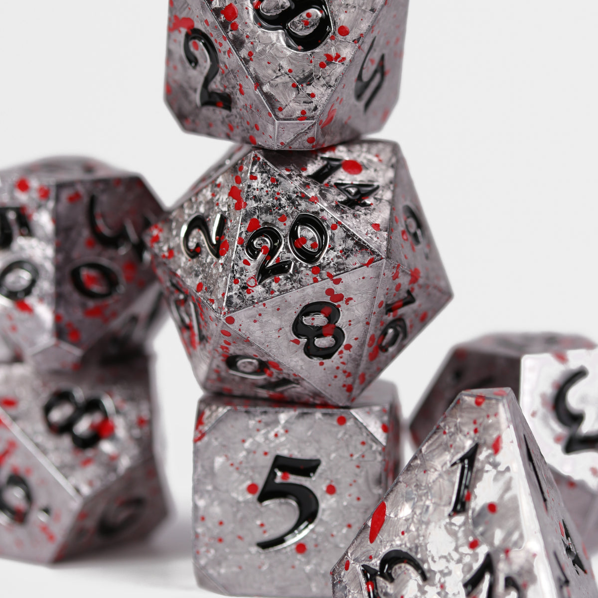 Bloodied Razor 7pc RPG Set - Bloody Starrazor – Die Hard Dice