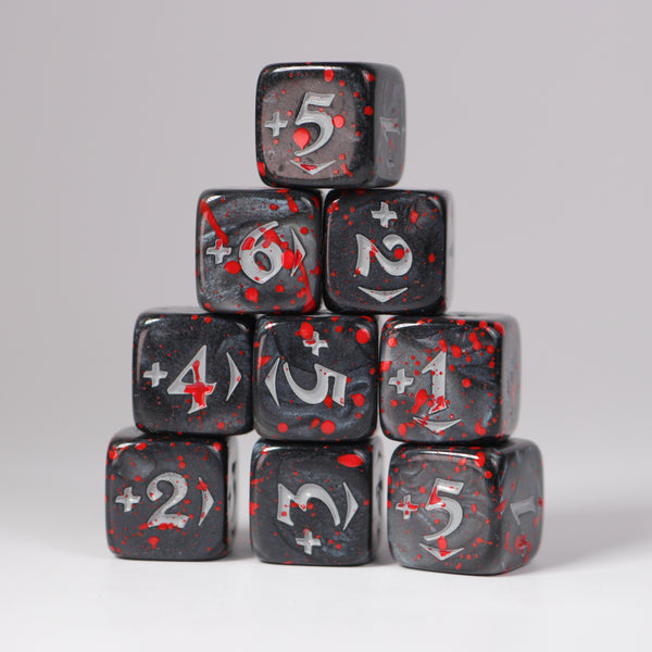 MtG Spindown Counters - Bloody Positive Power Pack - Black