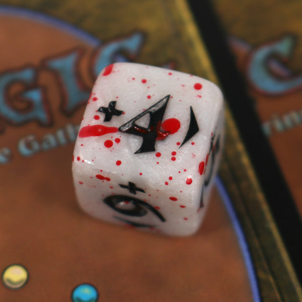MtG Spindown Counters - Bloody Power / Toughness Dice