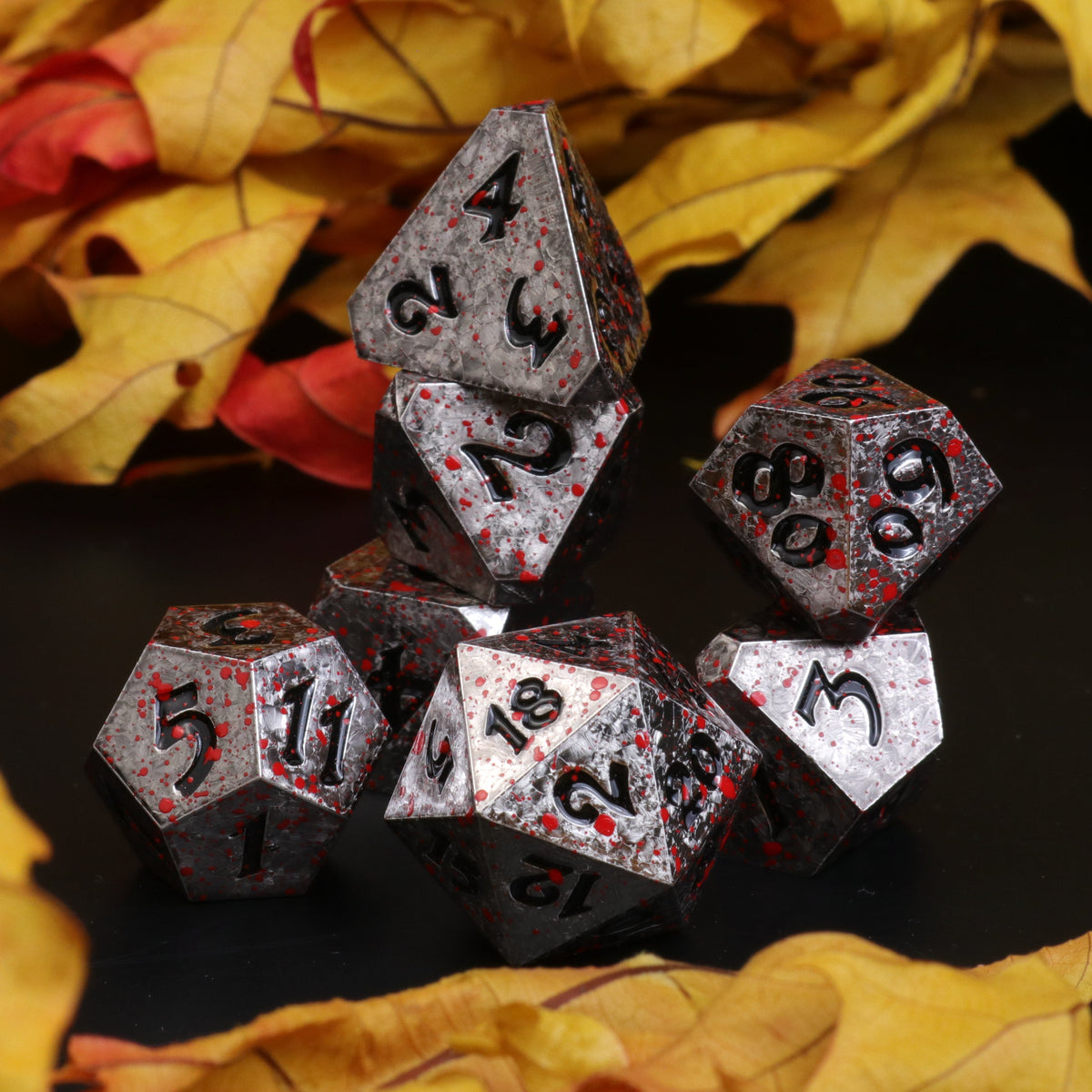 Bloodied Razor 7pc RPG Set - Bloody Starrazor – Die Hard Dice