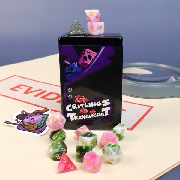 2x Mystery 7pc Mini RPG Set - Two Critlings in a Trenchcoat