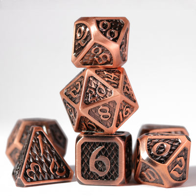 7-teiliges RPG-Set – Drakona Eldric Cuprum