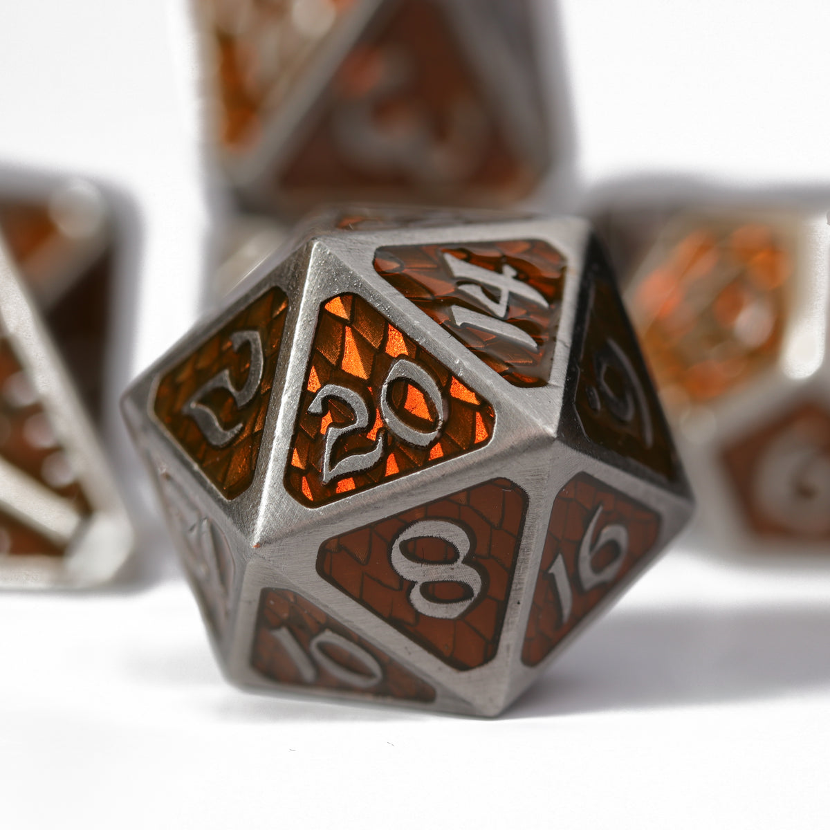 7pc RPG Set - Drakona Gemtooth - Diaphan