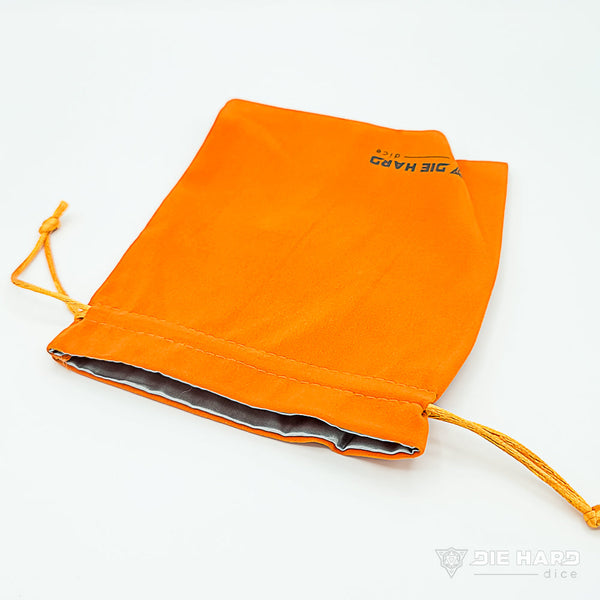 Samt-Würfeltasche – Mittelorange