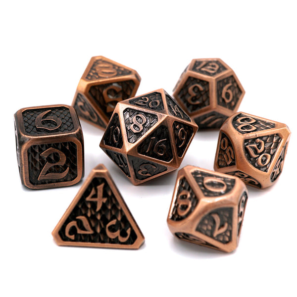 7pc RPG Set - Drakona Eldric Cuprum