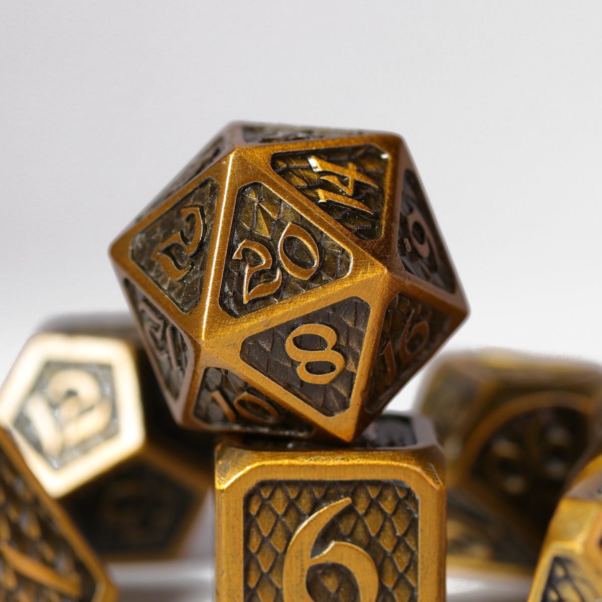 7-teiliges RPG-Set – Drakona Eldric Electrum