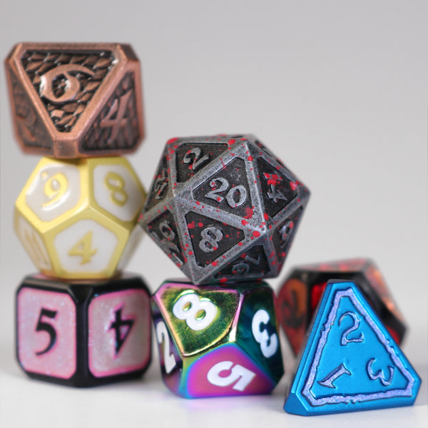 7pc RPG Set - Mixed Metal Misfits Dice