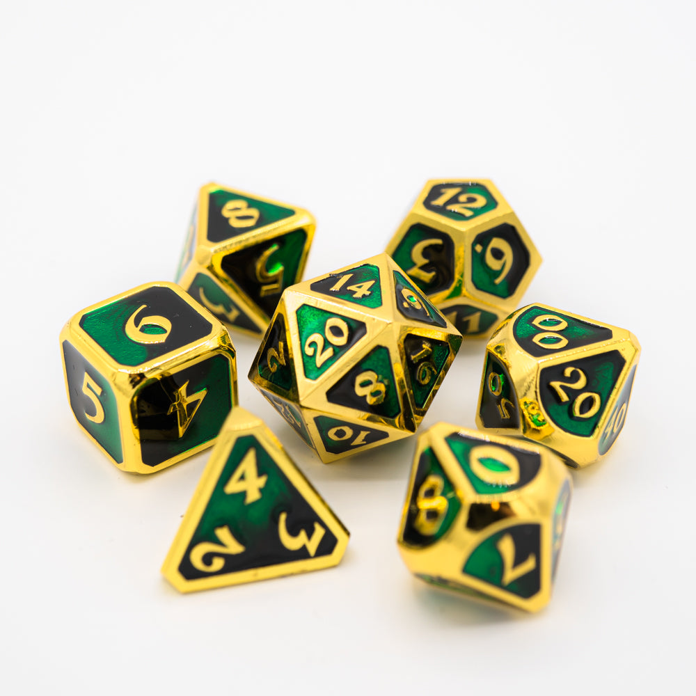 7 Piece RPG Set - Mythica Dark Arts Contagion by Die Hard Dice