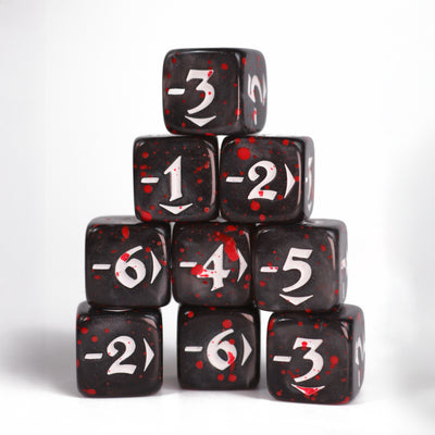 MtG Spindown Counters - Bloody Negative Power Pack