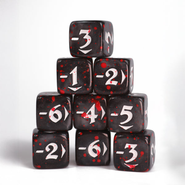 MtG Spindown Counters - Bloody Negative Power Pack