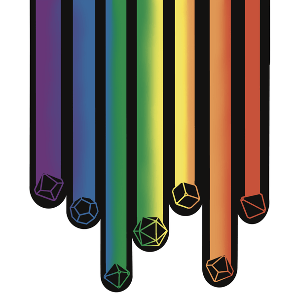 Sticker - Rainbow Dicefall