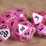 pink polymer dice 