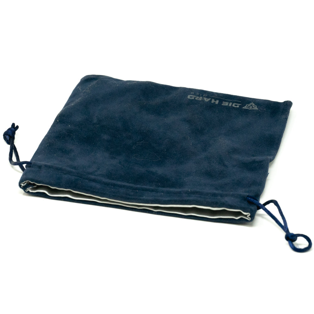 Samt-Würfeltasche – mittleres Marineblau