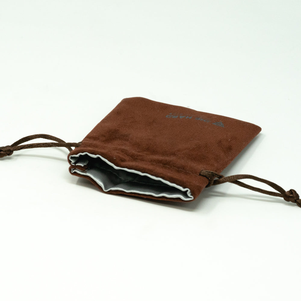 Velvet Dice Bag - Small Brown