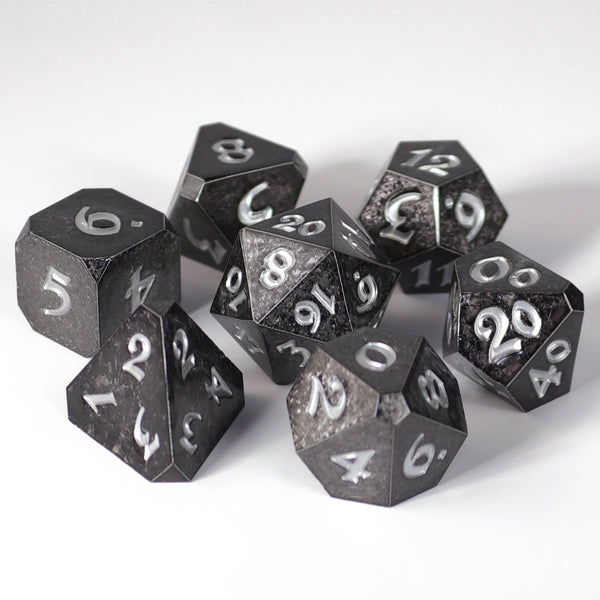 7pc RPG Set - Shadowlance with Silver