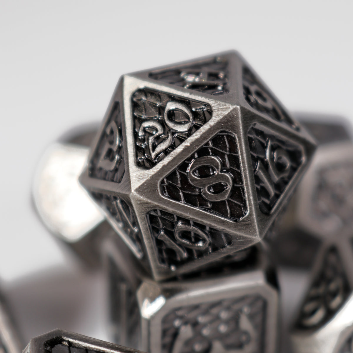 7-teiliges RPG-Set – Drakona Eldric Argentum