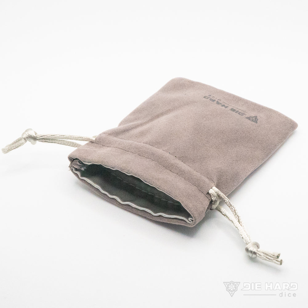 Samt-Würfeltasche – klein, grau